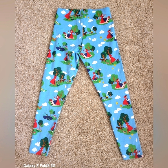 ♥️NWOT♥️ BODEN GIRLS LITTLE RED RIDING HOOD LEGGINGS - Picture 3 of 6